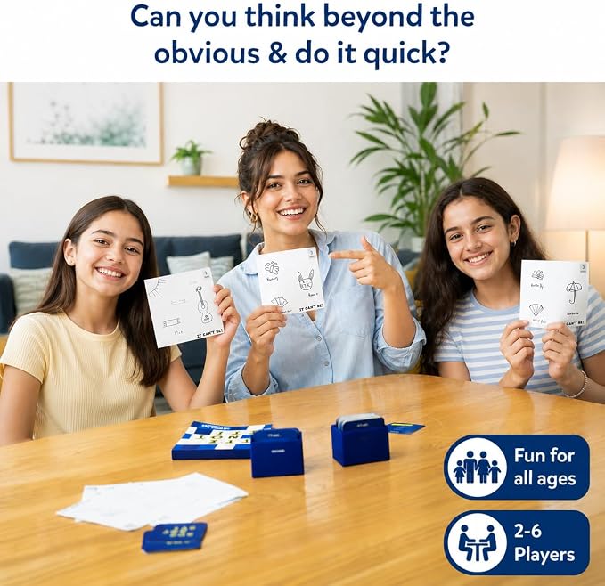 Skillmatics Card & Board Game – It Can't Be, Hilarious Drawing Game | Fast-paced Fun for Families, Parties, Game Nights, Race to Doodle, Gift for Kids, Teens, Adults Ages 7, 8, 9, 10 & Up