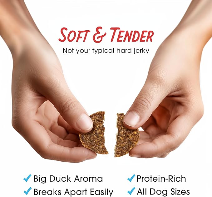 Farmland Traditions Filler Free Dogs Love Duck & Carrot Premium Jerky Treats. (13.5 oz)