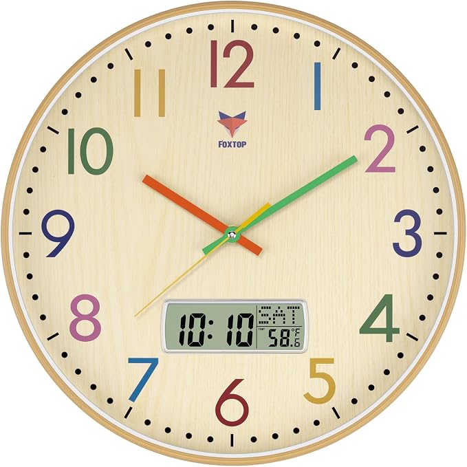Foxtop Digital and Analog Learning Clock