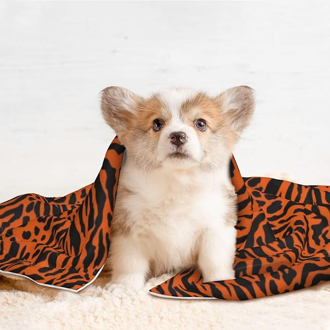 Reversible Pet Blanket for Sofa Protection Pet Comfort, 3D Realistic Cheetah Leopard Print, Double Sided Design with Cozy Nubby Nap Side and Durable Smooth Play Side
