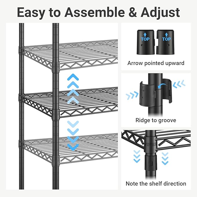 VIPEK V2C Heavy Duty Clothes Rack with Upgraded Polyester Cover, Metal Portable Closet with Adjustable Shelves & Hanging Rods, Freestanding Wardrobe Closet for Bedroom, Max Load 700LBS