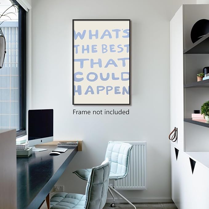 Yaasilinage Daily Reminder Positive Canvas Wall Art, Positive Affirmations Wall