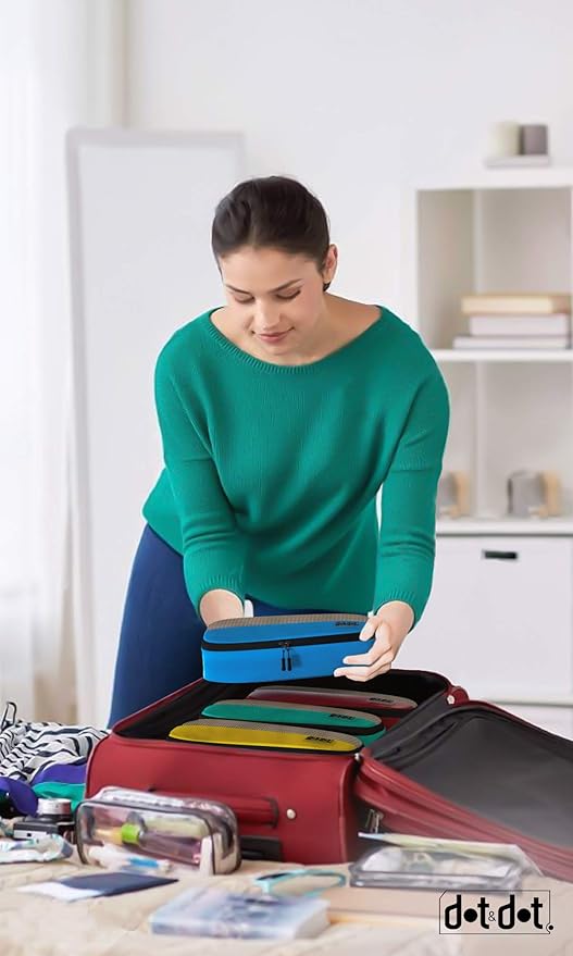 Slim Packing Cubes for Suitcases - 5 Pcs set of Packing Cubes for Travel Carry on Suitcase Organizer Bags - Travel Cubes Organizer Bags for Luggage