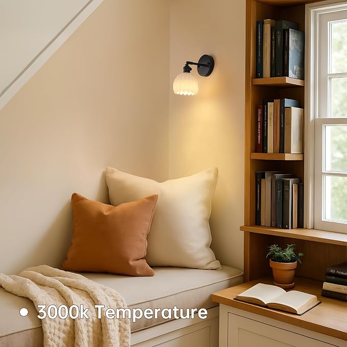 Shenmoyl Vintage Battery Operated Wall Sconce