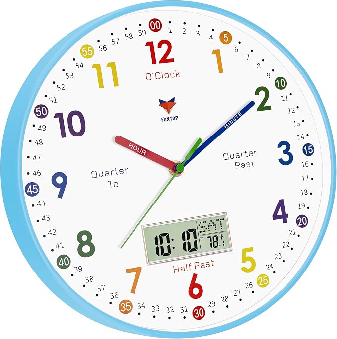 Foxtop Digital and Analog Learning Clock
