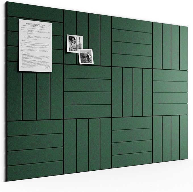 Bumusty Large Cork Board Alternative-48 x 36" Felt Bulletin Board Tiles