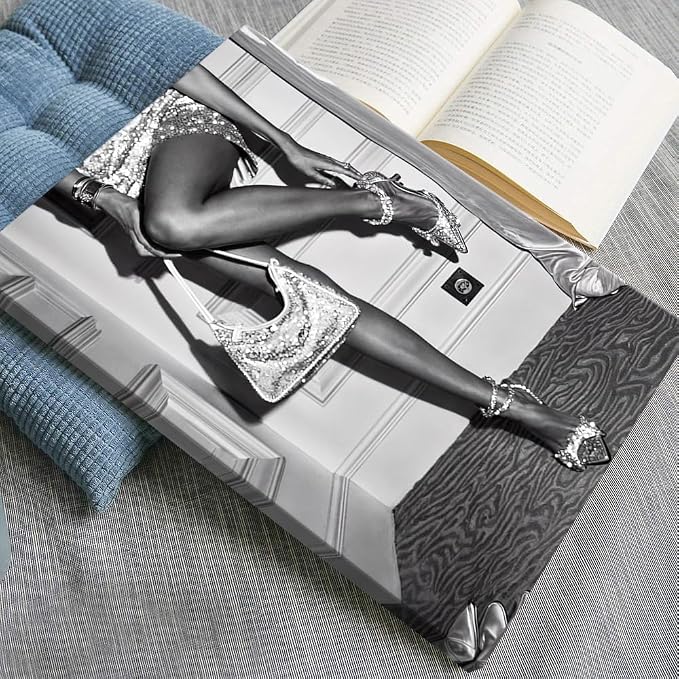 High Fashion Poster Trendy Black and White Wall Art Retro Girl Room Decor