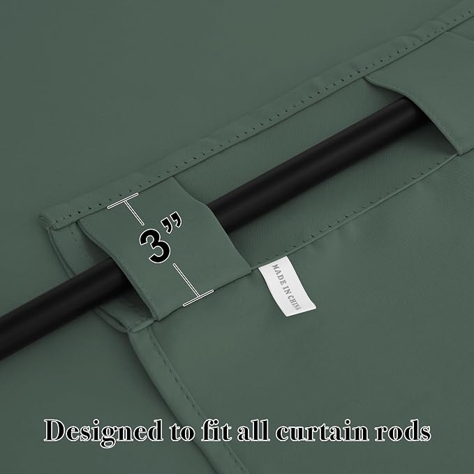 RYB HOME Blackout Curtains for Bedroom, Small Windows Shades Thermal Insulating