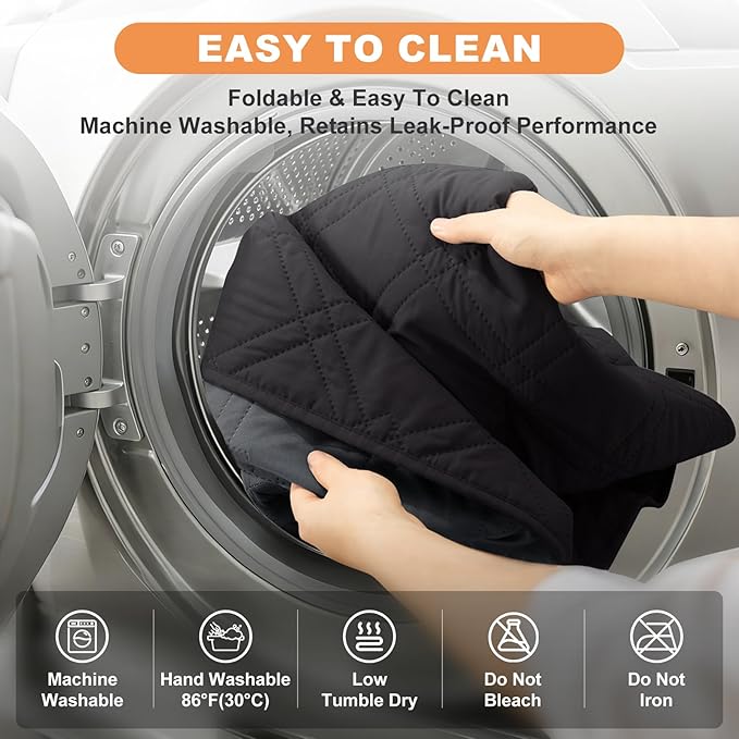 100% Waterproof Dog Couch Protector, Triple-Layer Waterproof Dog Bed Cover Pet Blanket Reversible 2-Tone Sofa Shield, Non-Slip Furniture Guard for Pets(30×71 Inch, Black+Blackish Gray)