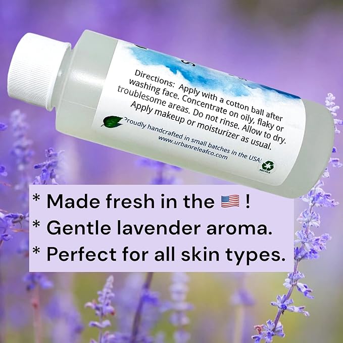 Urban ReLeaf Pore Shrinking Toner! with Lavender & Dead Sea Salt, Smooth Tight Skin, 100% Natural, Calm & Soothe Irritation