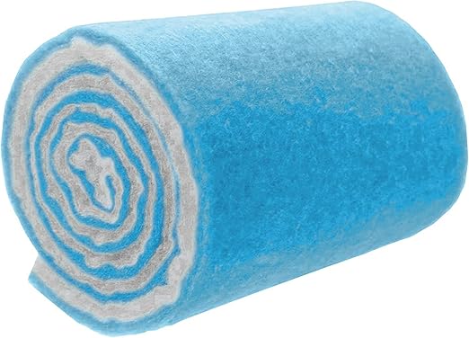 Big Kahuna Aquarium Filter Floss Rolls – 12-inch Pond and Aquarium Filter Media – 1-inch Thick Wet/Dry Aquarium Filter Pad – Bonded Filter Media Pad for Freshwater or Marine Aquariums, Ponds – 5ft
