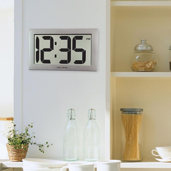 AcuRite 75102RM 9.5" Large Digital Clock