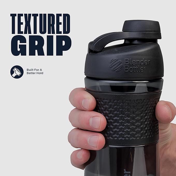 BlenderBottle SportMixer Shaker Bottle Perfect for Protein Shakes and Pre Workout, 28-Ounce, Plum