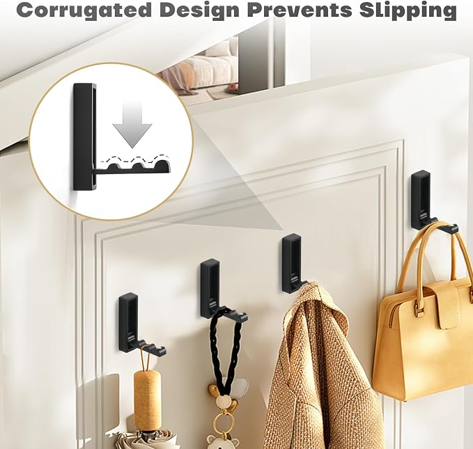 Folding Wall Hooks, Heavy Duty Zinc Alloy No Rust Fold Up Hooks