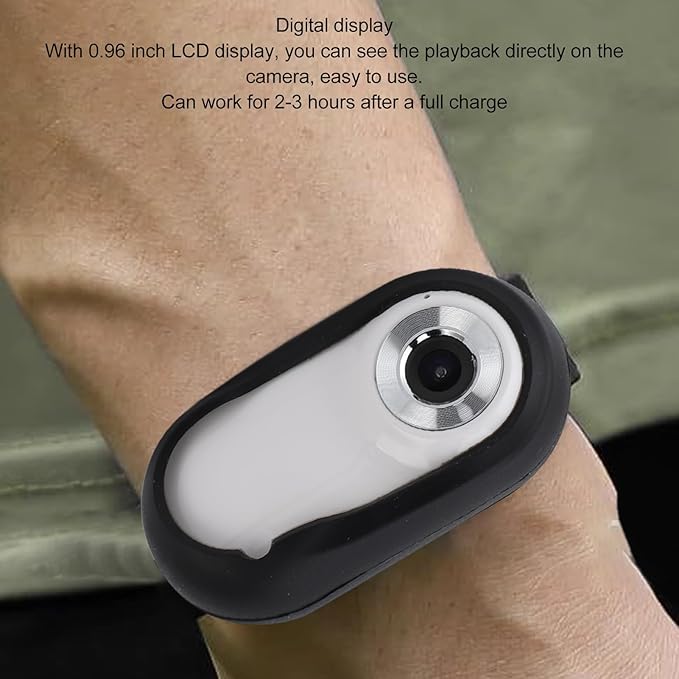Cat Camera Collar, HD 1080P 170° Wide Angle Small Action Cameras with Video Record, USB Rechargeable for Pet Supplies/Stuff