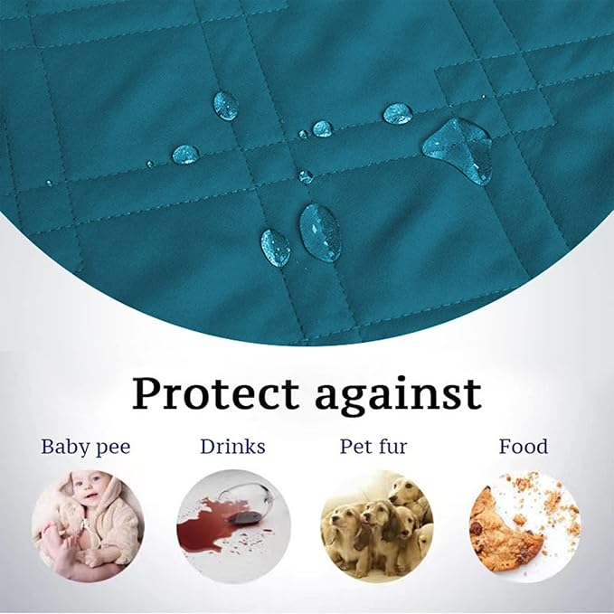 Waterproof Dog Bed Covers for Couch Protection, Water-Resistant Soft Dog Pet Blanket Anti-Slip Dog Blanket for Bed, for Furniture Bed Couch Sofa (Deep Blue,52x82inch)