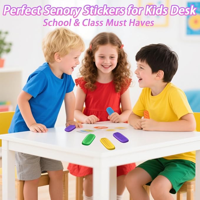 24 Pack Fidget Toys Bulk for Kids: Textured Worry Stones, Quiet Sensory Fidgets Gift Bulk for Classroom Prizes, Toys for Autistic Kids 5-7, Goodie Bag Stuffers for Age 3-5 4-8 Girls Boys