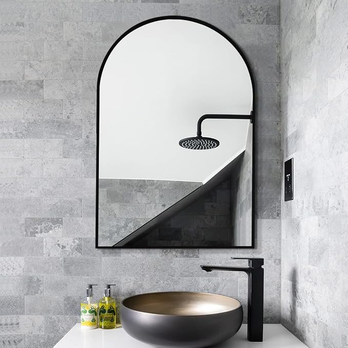 Arched Wall Mirror, Living Room, Hang Vertical or Horizontal