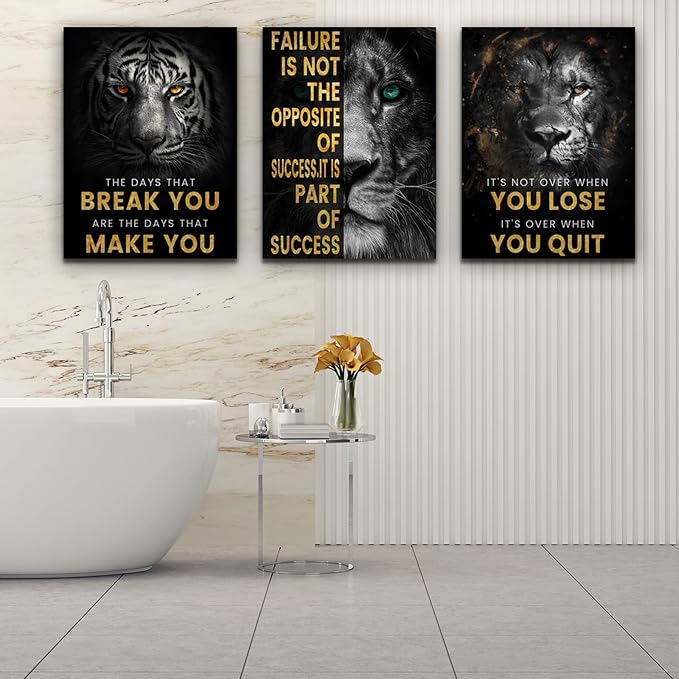 Motivational Office Wall Decor 3 Pieces Paintings Motivational