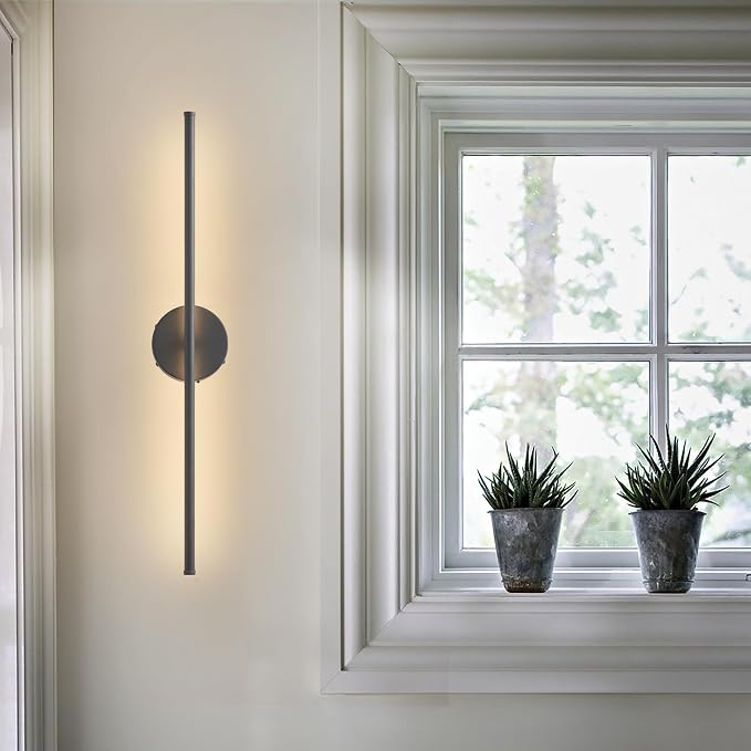 KARTOOSH Battery Operated Wall Sconces, Dimmable Wall Sconces Set of Two