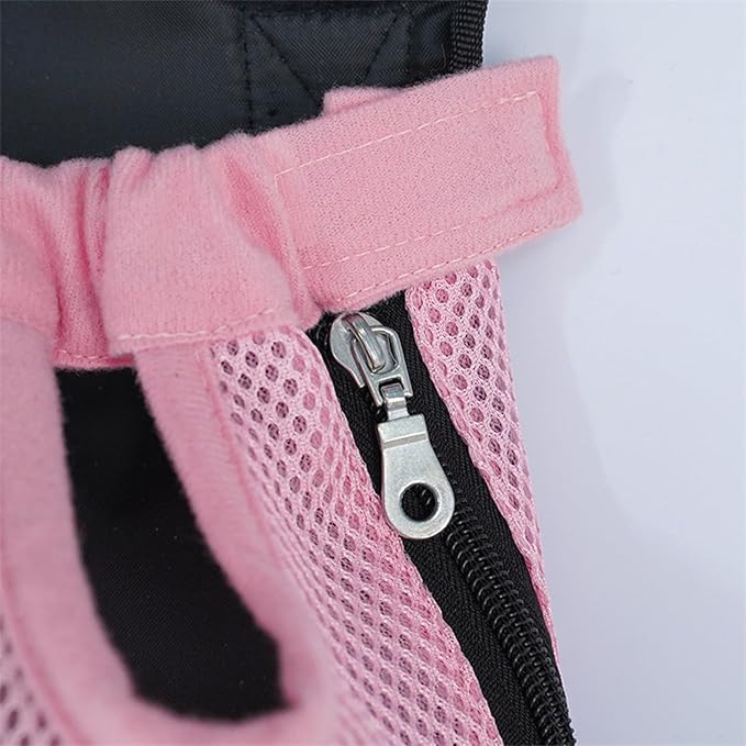 Portable Pet Carrier Backpack, Adjustable Pet Front Cat Dog Carrier Backpack Travel Bag for Small Medium Dogs Cats Puppies, Cat Backpack Carrier for Hiking Cycling (L, M)