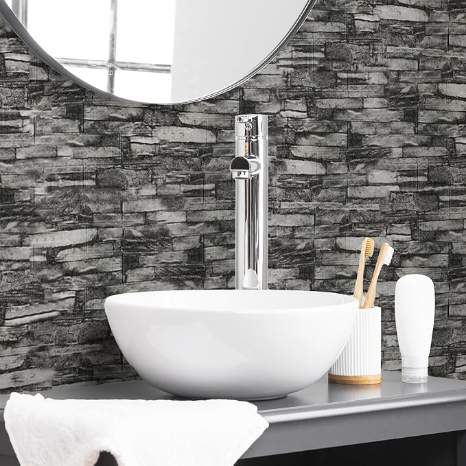 30PCS 3D Wall Panels Peel and Stick Foam, Self-Adhesive Decorative 3D Brick