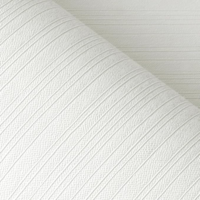 FunStick Off White Grasscloth Peel and Stick Wallpaper Textured Grass Cloth
