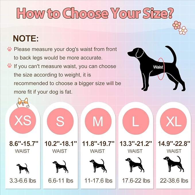 Ambreview Disposable Dog Diapers Female, Just Pull It Up, Doggie Diapers for Female Dogs, Strong Absorbency | Leak Proof, for Dogs in Heat | Elderly | Disabled, XL 10 PCS