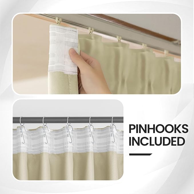 Room Divider Curtains for Ceiling Track System or Rod