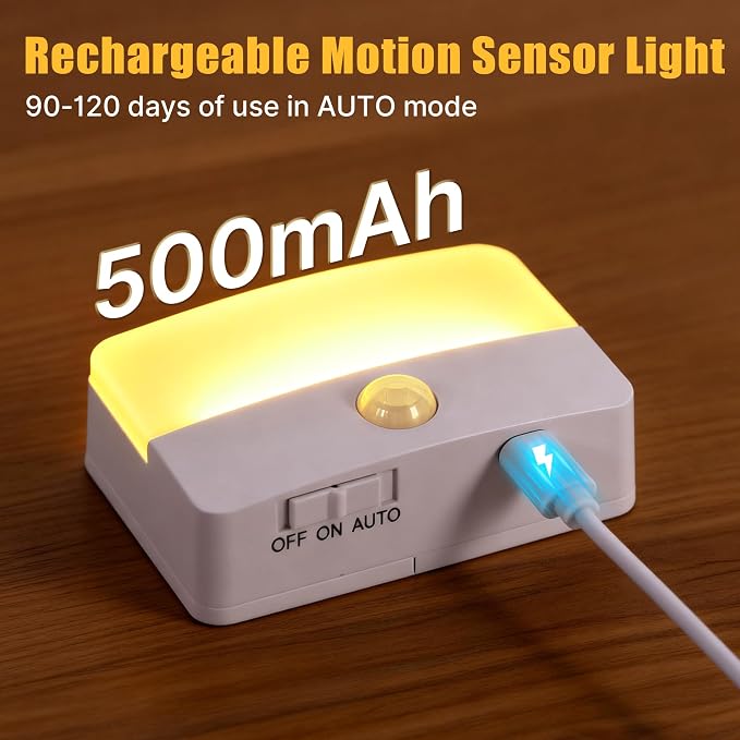 8 Pack Rechargeable Motion Sensor Stair Lights