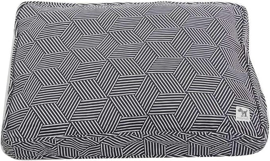 Molly Mutt Sheepy Wool-Filled Crate Pad, GOTS-Certified 100% Organic Cotton Canvas Cover with Soft 100% Natural Wool Insert, Ideal for Dog Bed or Kennel, Rough Gem, 42" x 28" x 2.5"