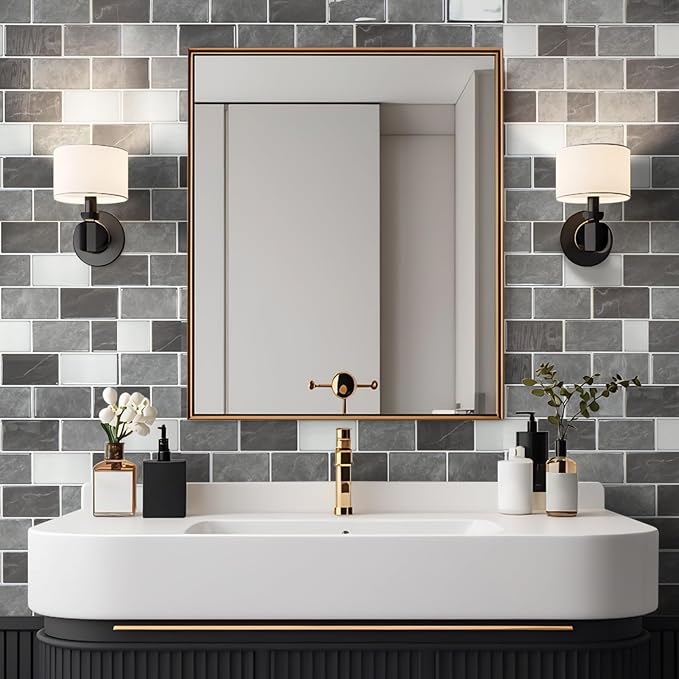 Art3d Peel and Stick Granite Wall Tiles – 12"x12" Thicker Design Backsplash