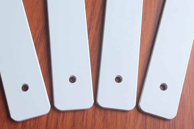4 Pack - 10 inch White Hidden L Shelf Bracket Iron Floating Shelf Brackets
