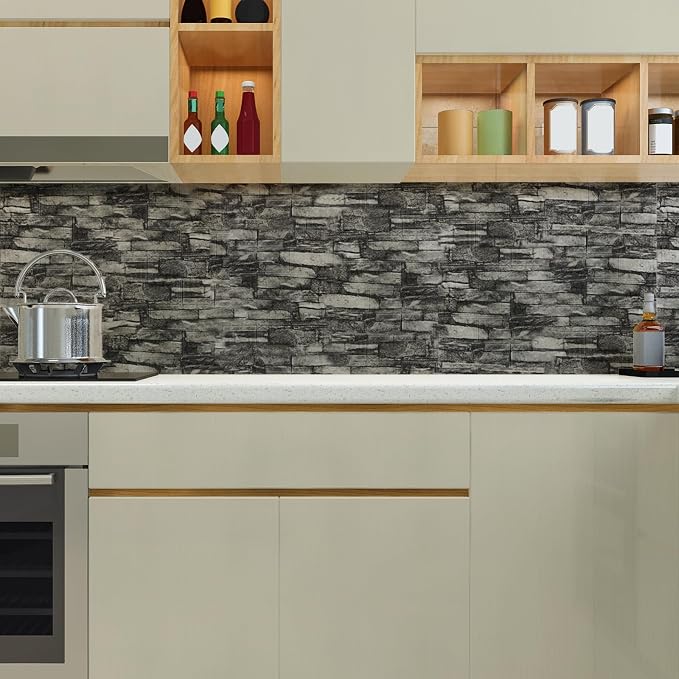 30PCS 3D Wall Panels Peel and Stick Foam, Self-Adhesive Decorative 3D Brick