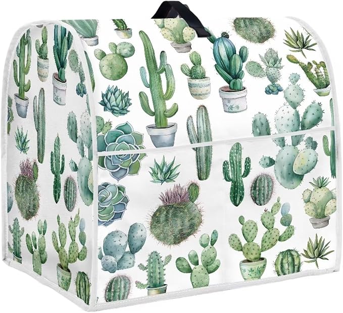 Cactus Mixer Cover | Compatible with 6-8 Quart Tilt Head & Bowl Lift Mixers | Dust Protector with Pockets for Accessories