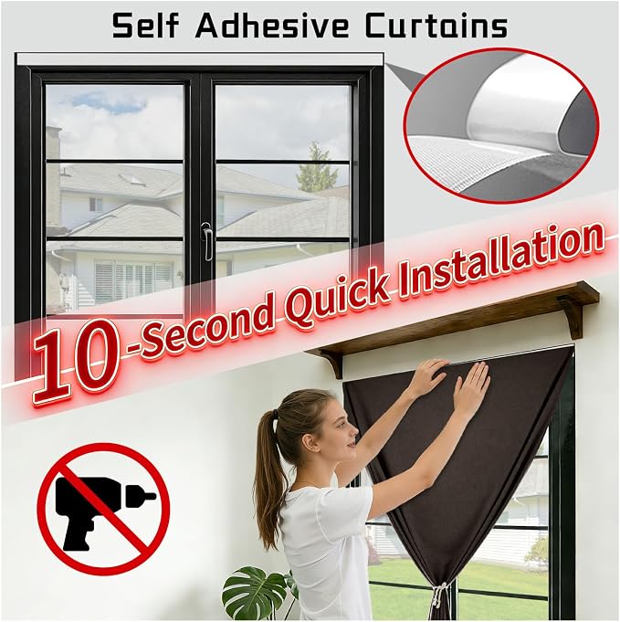 Magic Tape 100% Blackout Curtain