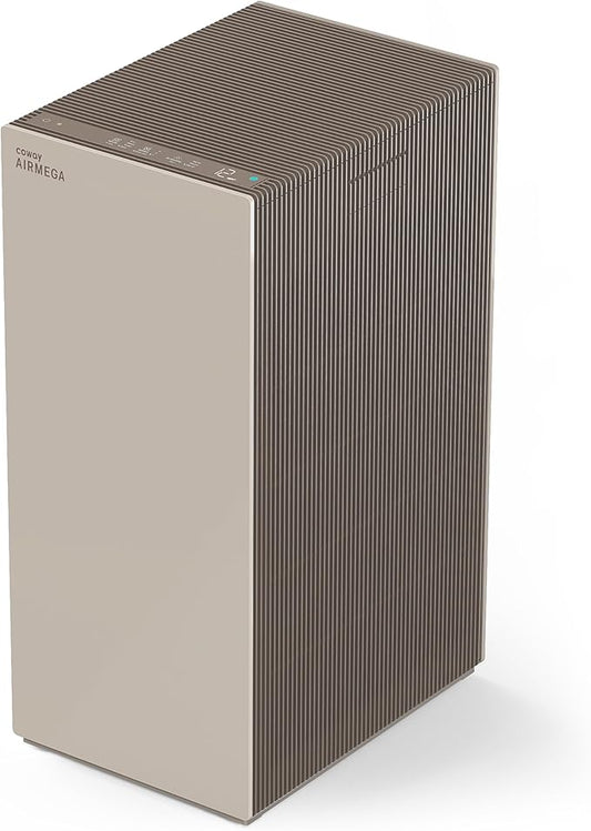COWAY Air Purifiers for Large Room Whole Home Up to 4,253ft², 2 Sets of XL Washable Pre-Filters and HEPA Filters for Dual Purification, AQI, Turbo Mode, Timer, Wheels, 5yr Warranty, ProX(B)