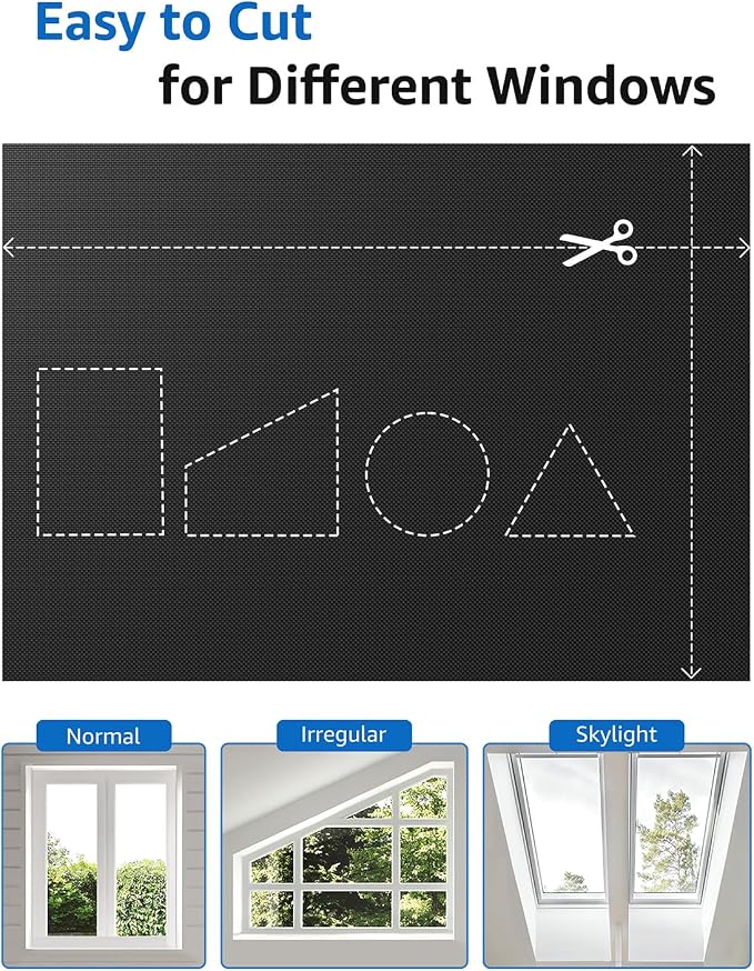 Sumobaby Blackout Curtains for Bedroom Portable 52"x68", No Drill Blackout