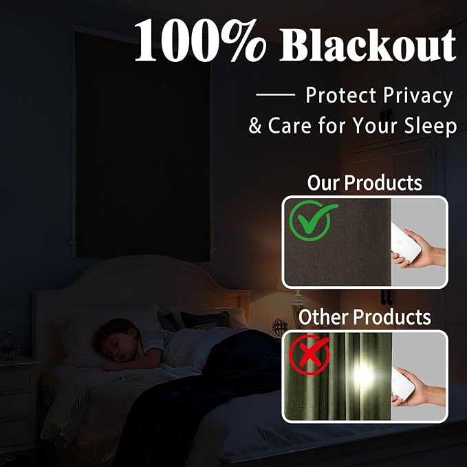 No-Drill 100% Blackout Shade