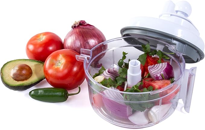 Salsa Maker, Food Chopper, Mixer and Blender - Salsa Master Manual Food Processor