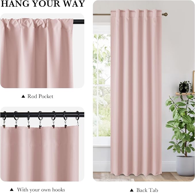 RYB HOME 100% Blackout RV Camper Curtains, Thermal Insulated Total Room