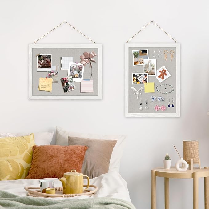 DOLLAR BOSS Cork Boards with Linen 2-Pack 16''X 12'' Cork Board