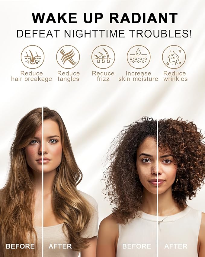THXSILK Set of 2 100% Pure Mulberry Silk Pillowcases for Hair and Skin, 22 Momme Zipper Silk Pillow Case Standard Size, Real Silk Pillowcases with Zipper (Metallic Gold, Queen 20"x30")