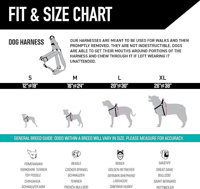 Wolfgang Heavy Duty Adjustable Dog Harness, Pull-Tested for Walking & Training, RockyPeaks Print, X-Large