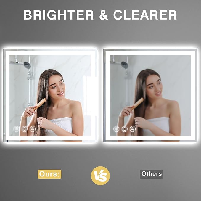 Memobarco LED Bathroom Mirror 24"x 24"