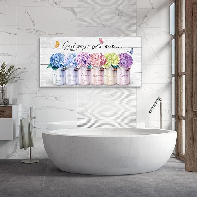Cao Gen Decor ArtH43050 Inspirational Bible Verse Wall Art: God Says You Are