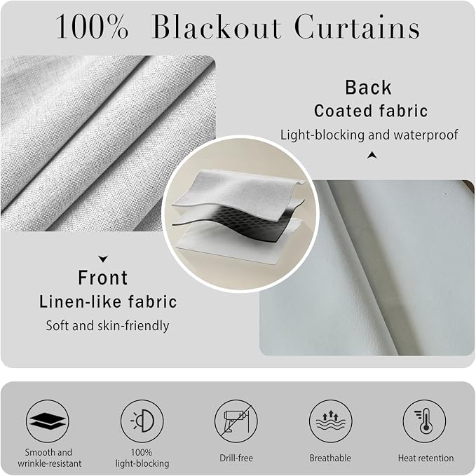 Adhesive 100% Blackout Curtain
