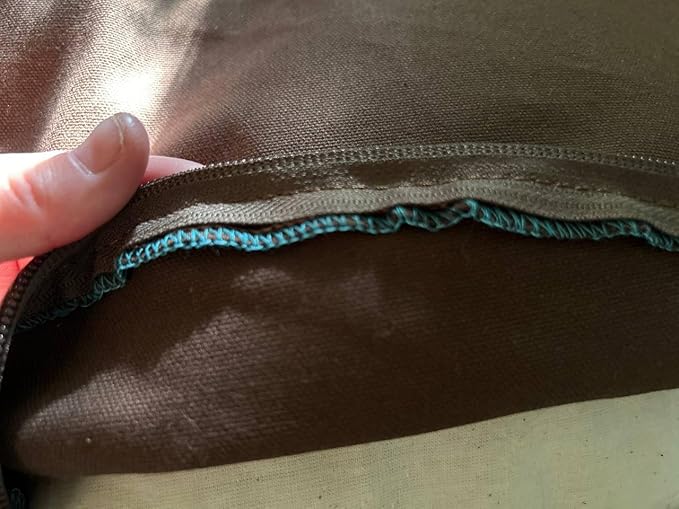 Organic Cotton Canvas Dog Bed: Removable Cover, Natural Fill - Made in USA (Dark Brown, X Small 18" x 6" inches)