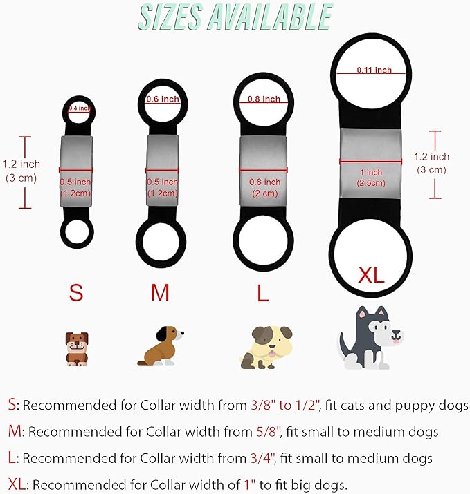 Personalized Dog & Cat ID Tags - No Noise, Engraved, Slide On - Custom Collar Tags for Small, Medium & Large Pets - Silent Identification