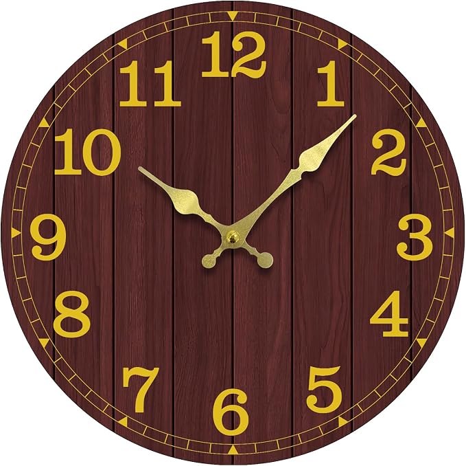 Wall Clock, Modern Wall Clocks Battery Operated, Silent Non Ticking Clock